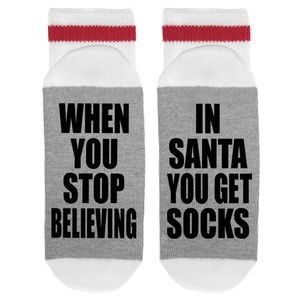 🩵Sock Dirty to Me Santa Socks